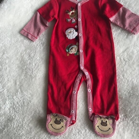 STARTING Out - Like New One Piece Christmas Pajamas - Picture 3 of 5